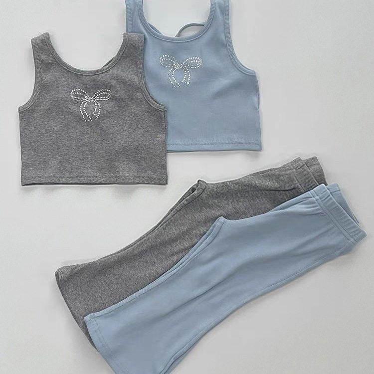 夏装女童无袖露背短背心+喇叭裤套装女宝宝时髦吊带上衣两件套潮,童装/婴儿装/亲子装,套装,淘宝优惠券,粉丝福利购,淘宝优惠卷