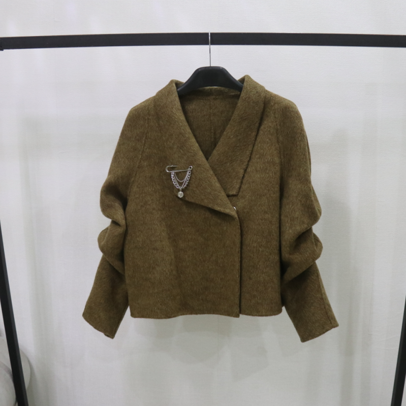韩国东大门2024秋冬新款双面羊毛大衣女短款小个子羊毛呢外套潮,女装/女士精品,毛呢外套,淘宝优惠券,粉丝福利购,淘宝优惠卷
