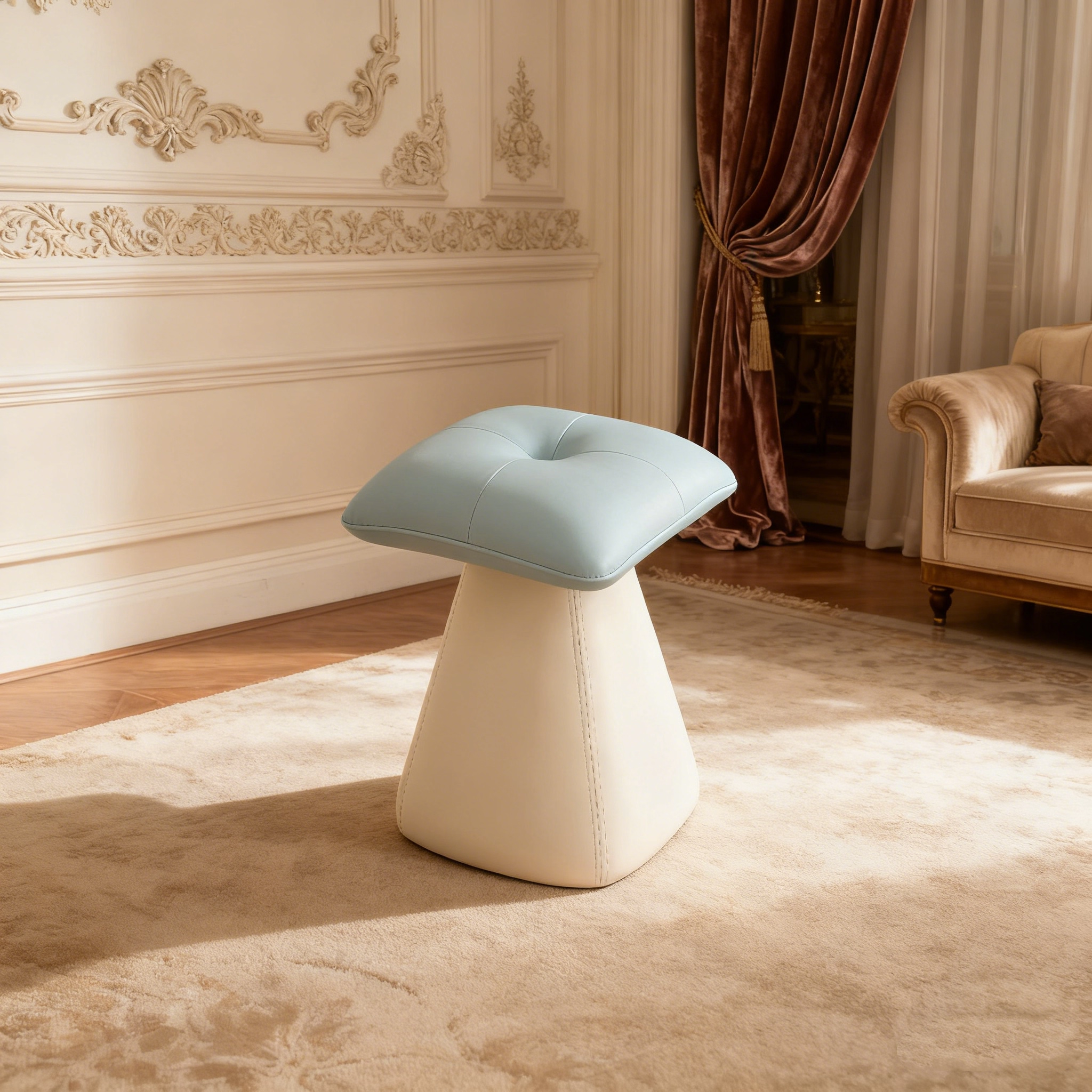 梳妆台化妆凳家用简约创意奶油客厅卧室轻奢简约美甲椅子