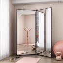 全身镜高清玻璃家用可折叠试衣镜运动瑜伽落地镜立体双面健身镜子