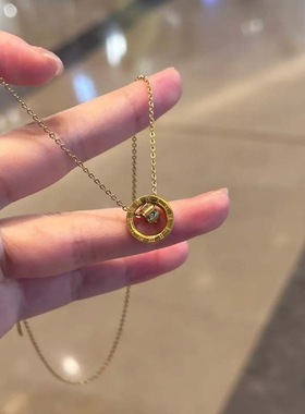 行政搭配可水洗正式上档次罗马数字项链不掉色锁骨链简约
