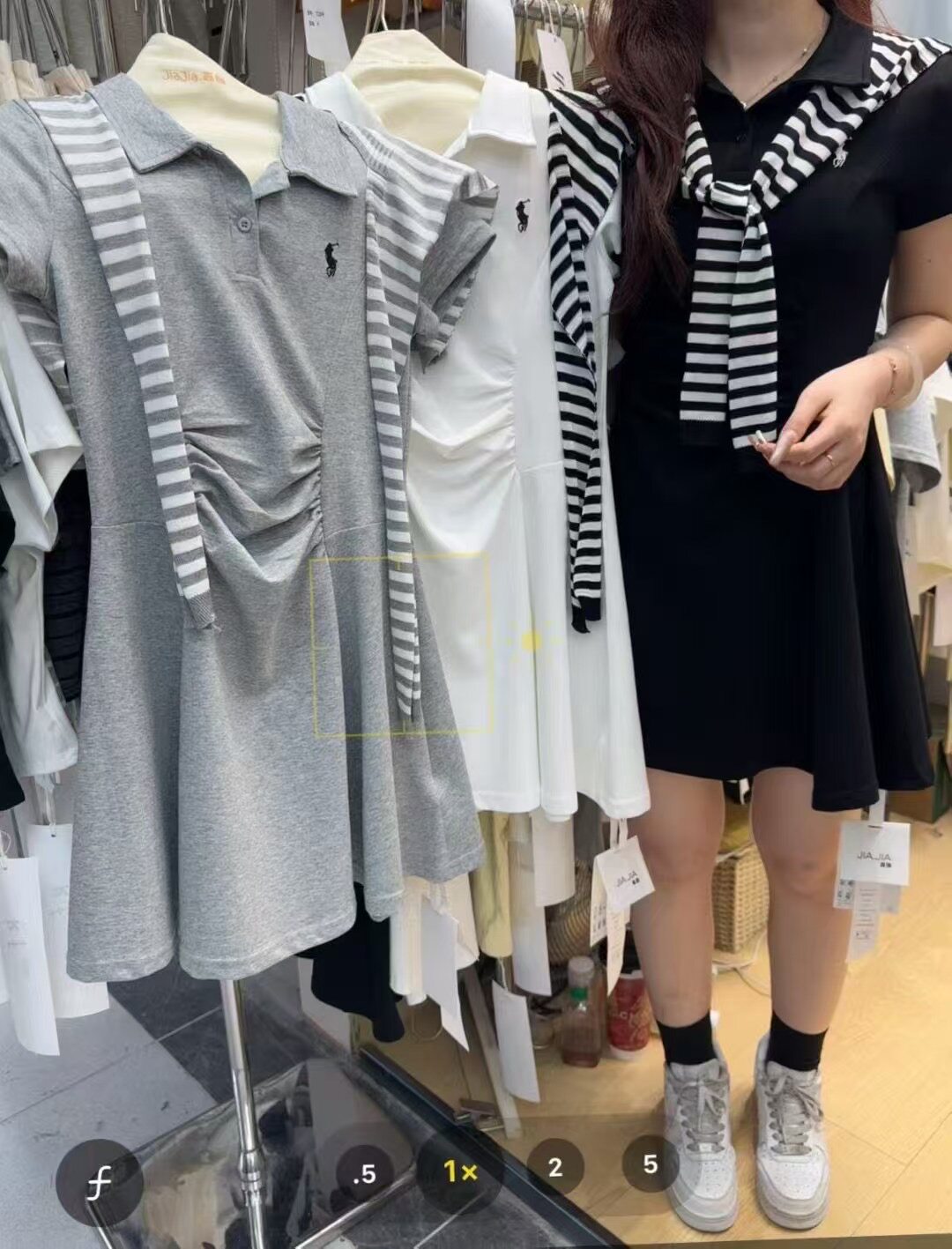 2026新品学院风polo领短连衣裙