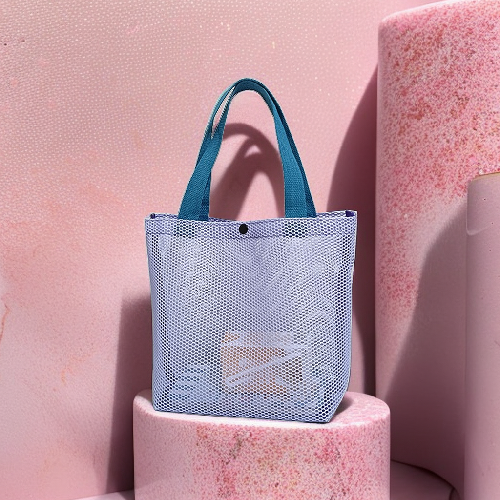 日韩高颜值休闲镂空网袋便当袋手提包女上班族时尚午餐袋可放水杯,箱包皮具/热销女包/男包,通用款女包,淘宝优惠券,粉丝福利购,淘宝优惠卷