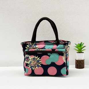 防水上下班手提包拉链款帆布包中老年女士布袋妈妈外出手拎小包