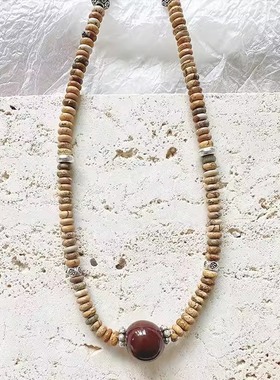 天然石串珠小众高级感项链