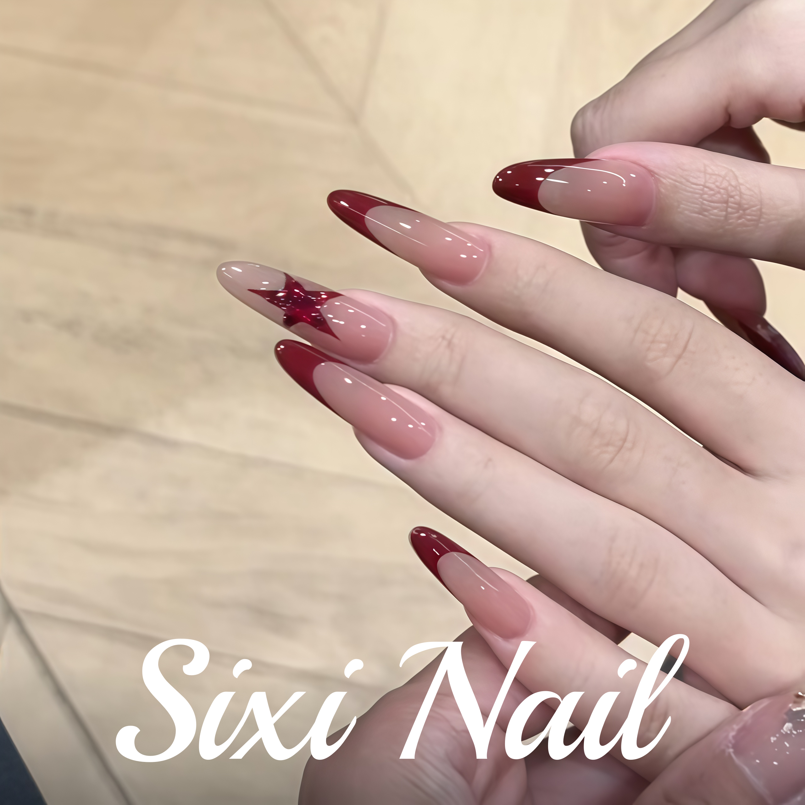 法式红色美甲贴片蝴蝶结纯手工穿戴甲2025新年款高级感显白假指甲