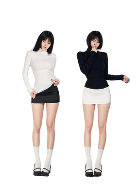 PEMPL·璀璨之夜 缎面修身半裙女春新款百搭短裙性感包臀裙含内衬