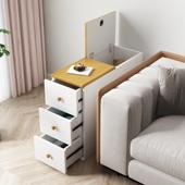 沙发旁边 边柜轻奢高级感边几茶边柜创意床头柜客厅卧室玄关隔断