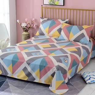 纯棉磨绒床单单件全棉加厚磨毛床单人双人学生被单1.5米1.8m床品