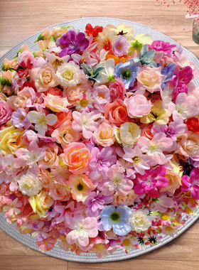 多色仿真花绢花手工材料