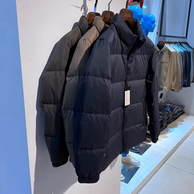 立领拉链保暖男士羽绒服面包服