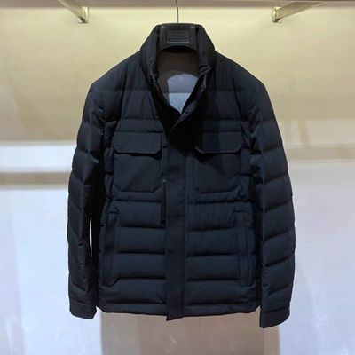 派骆卡蒙立领白鸭绒男士羽绒服