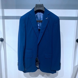 凯文凯利春秋薄款 蓝色 轻薄亲肤凉感透气百搭 进口面料 男士西服
