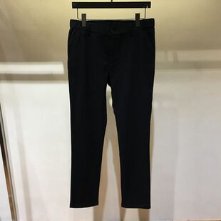 特惠 正品 品牌男装 秋冬款 黑色直筒 松紧腰男士休闲裤 1780元