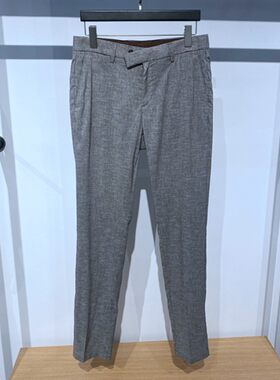 依文春夏薄款浅咖啡色男士西服