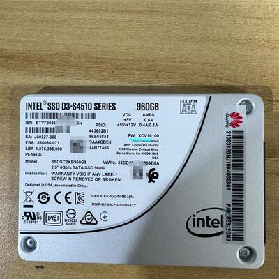【议价】Intel S4510 SSD SATA 960G 2.5寸