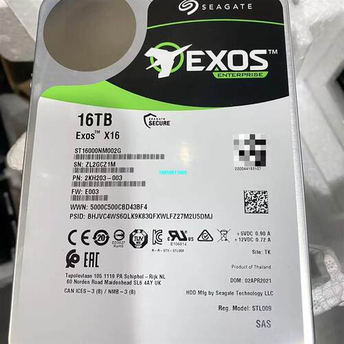 【议价】电信机房下架的希捷16T SAS ST16000NM002G