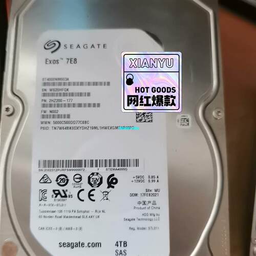 【议价】seagate/希捷 4TB ST4000NM0025 SA