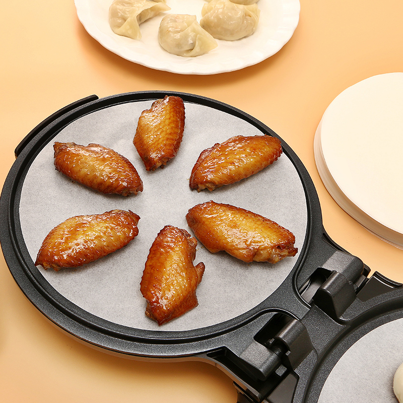 42克圆形空气炸锅纸垫吸油烤肉食物专用烘焙油纸锡纸家用烤盘纸