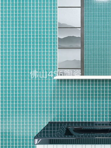 尚梅 Скандинавская ins темно-зеленая керамическая мозаика, кухонная, ванная, настенная плитка, плитка для ресторана, бара, напольная плитка