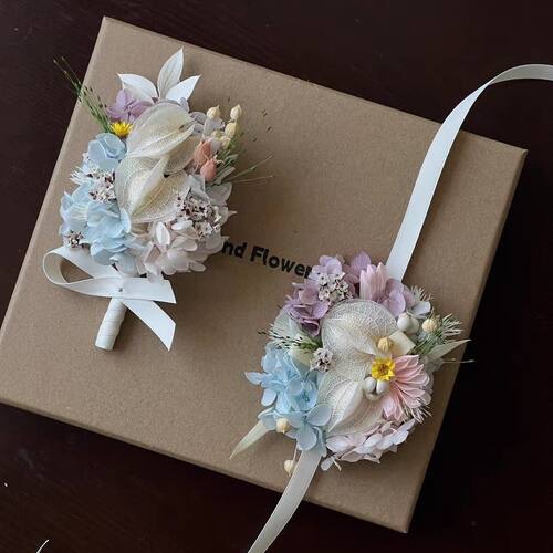 胸花婚礼花襟花新娘伴娘手腕花