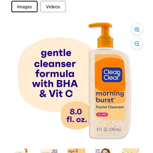 国现/美国Clean & Clear可伶可俐控油调理洗面奶 洁面乳240ml无油