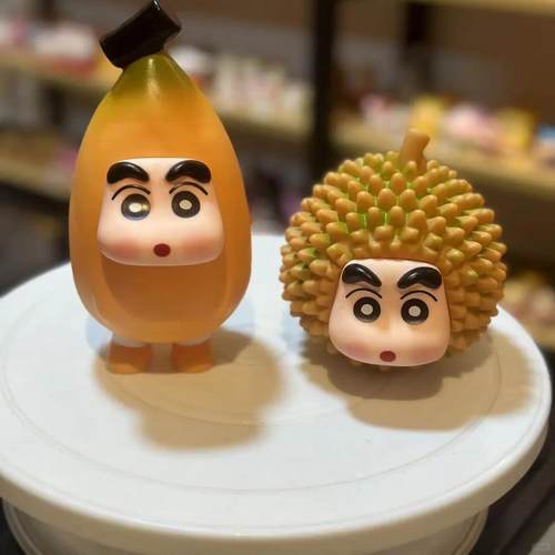 创新潮玩榴莲蜡笔小新桌面摆件