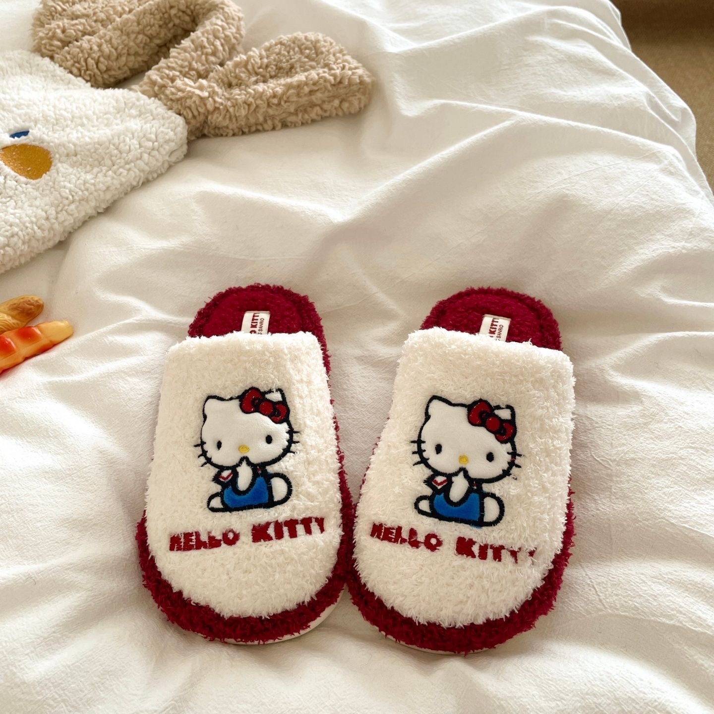 2025年秋冬新款猫咪棉拖鞋加绒保暖ins居家女室内防滑冬季毛拖鞋