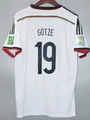 2014 Germany Home Jersey - Custom Printed #19 Gotze