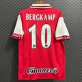 96/97 Arsenal N Home Custom Printed #10 Bergkamp Jersey