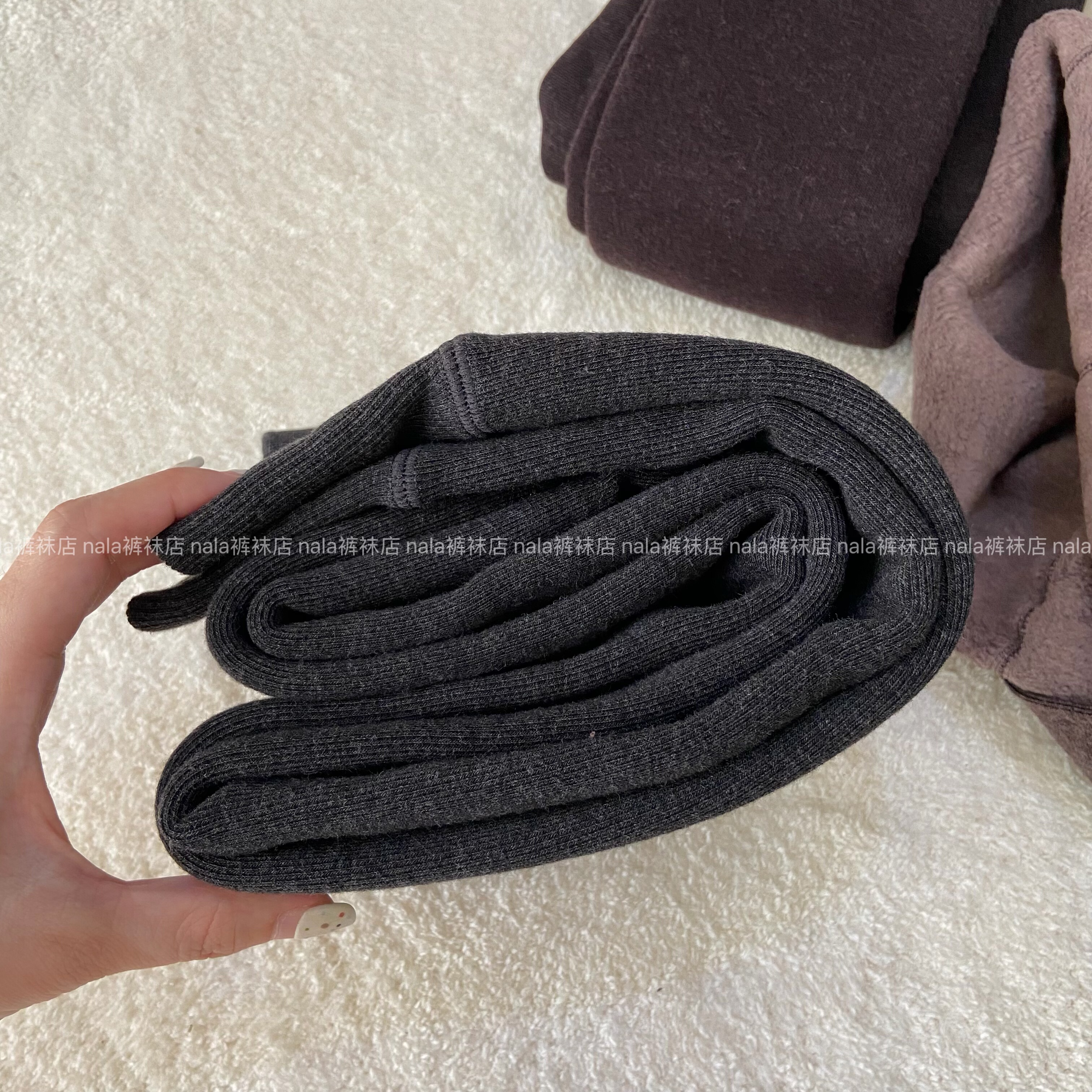 Nala定制 500克厚绒保暖一体裤连裤袜一条过冬两双包邮