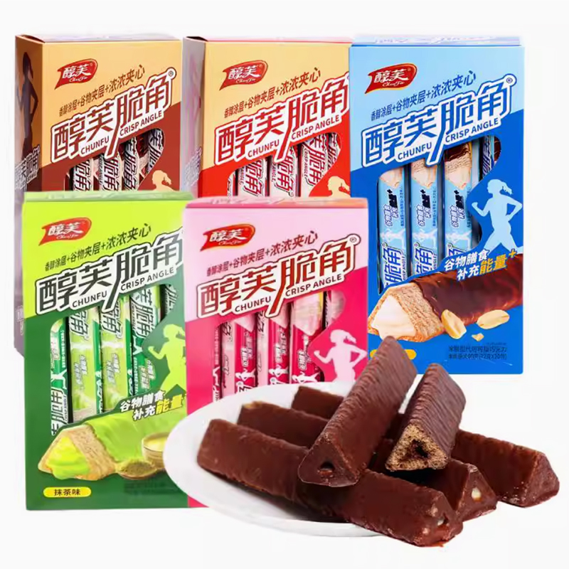 醇芙脆角巧克力夹心燕麦能量棒