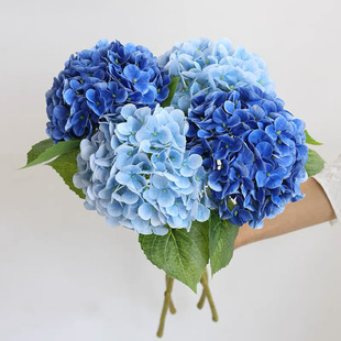 大绣球仿真花3D手感保湿酒店装饰婚庆花艺布置假花客厅仿生花摆设