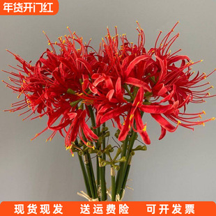 彼岸花高仿真花插花汉服手持花束古风魔幻装饰曼珠沙华拍摄影道具