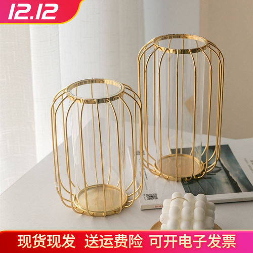 冬青花瓶灯笼花瓶轻奢装饰摆件