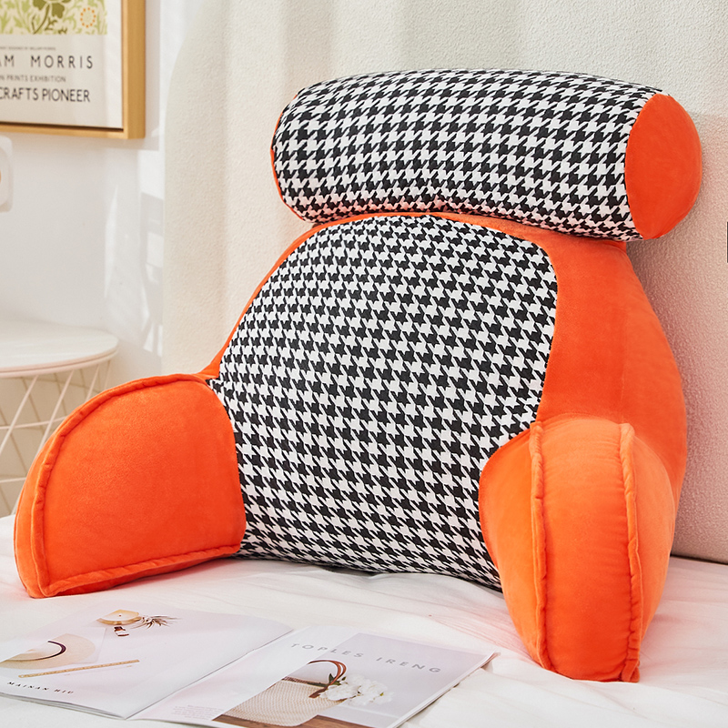 伊馨绣轻奢靠枕床头靠垫可拆洗