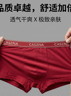 凯舒娜纯色舒适超细莫代尔内裤男士裤头U凸中腰性感平角短裤8231