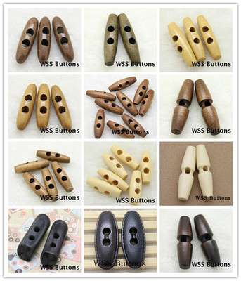 原木色咖啡色米色木质毛衣扣