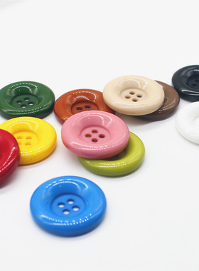 大衣毛衣呢子纽扣西装风衣外套上衣扣蓝色高圆边树脂彩色部分包邮