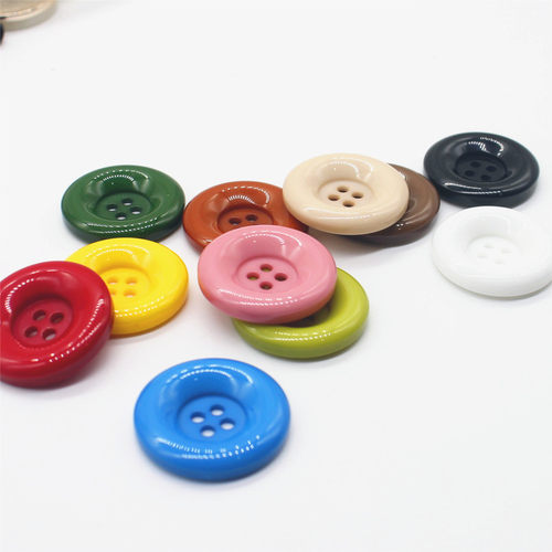 四眼大衣毛衣呢子纽扣西果色树脂