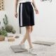 一道杠初高中小学运动校裤 五分短裤 子宽白边藏青色纯棉夏季 校服裤