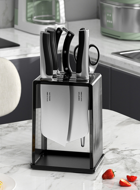 刀架置物架家用厨房台面放菜刀单独刀具架简易装插刀收纳一体架子