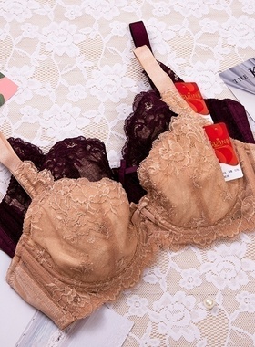 古今文胸正品大胸大码内衣 里料纯棉薄款透气聚拢调整内衣0H313