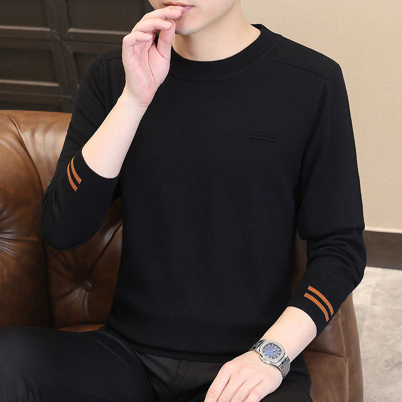 法西欧休闲薄款圆领针织毛衣男款秋冬季套头长袖打底衫男装羊毛衫,男装,针织衫/毛衣,淘宝优惠券,粉丝福利购,淘宝优惠卷