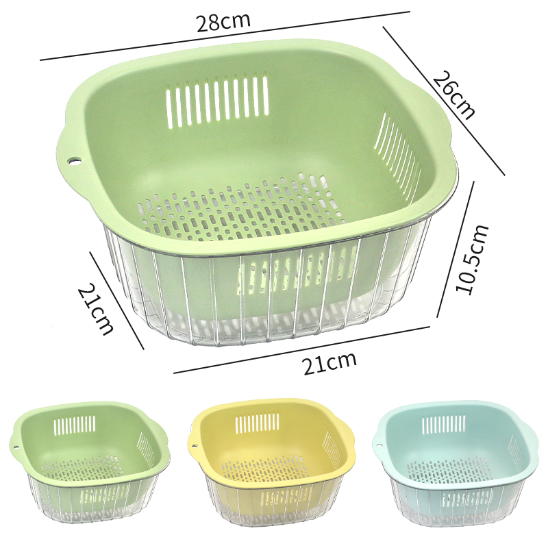 轻奢水果蔬菜沥水篮大容量可挂