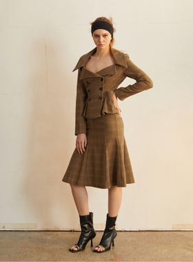 TMS STUDIO 低腰包臀喇叭裙型 过膝百搭鱼尾半身裙