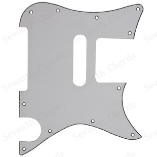 新款TELE电吉他护板 TL吉他琴体前护板前盖板前面板 白黑白三层ZL