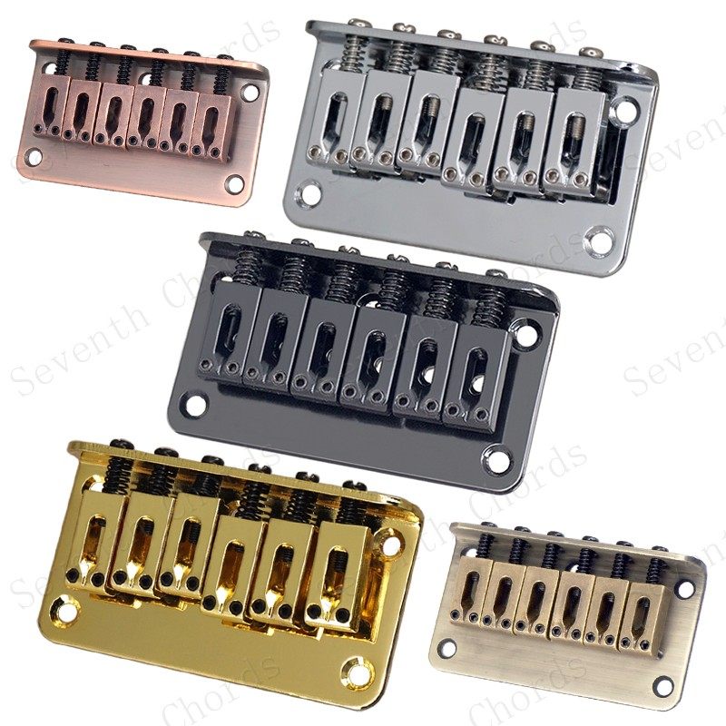 电吉他配件电吉他琴桥拉弦板弦桥固定琴桥底后都可穿弦78MM