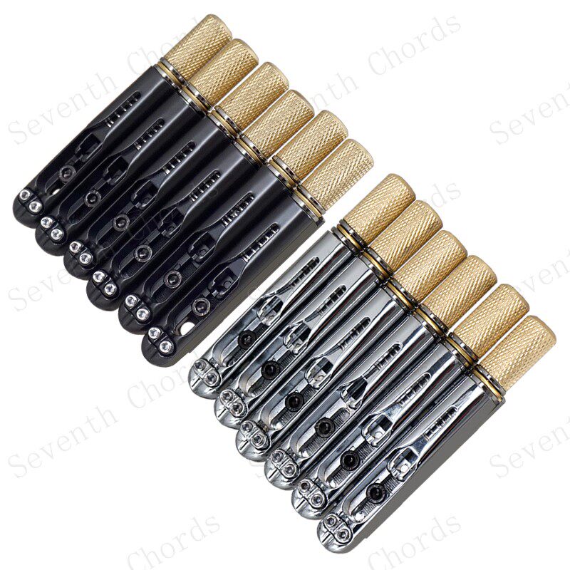 固定式无头吉他颤音琴桥拉弦板弦桥下驹 Headless Bridge W-001