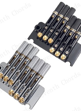 加厚黄铜底座无头电吉他颤音琴桥拉弦板弦桥下驹 Headless Bridge